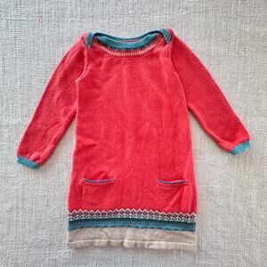 Baby Boden Pink Sweater Dress VGUC 2/3